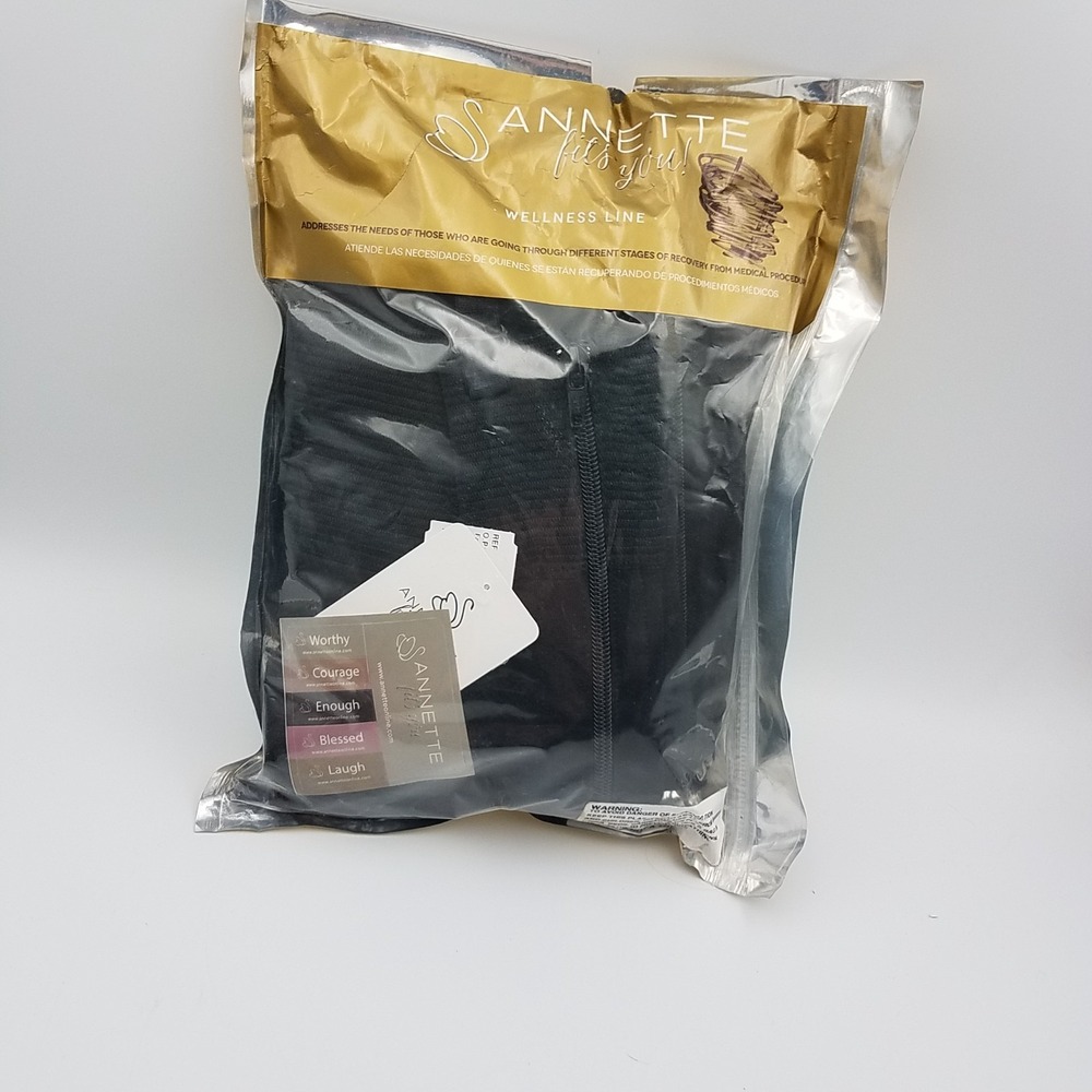 Annette 17400USX Women's Below Knee Compression‎ Garment NWT Size Small Black